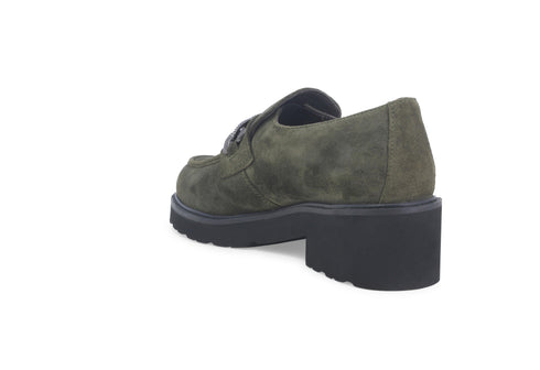 Melluso Donna Mocassini Camoscio 034321-227802 Verde